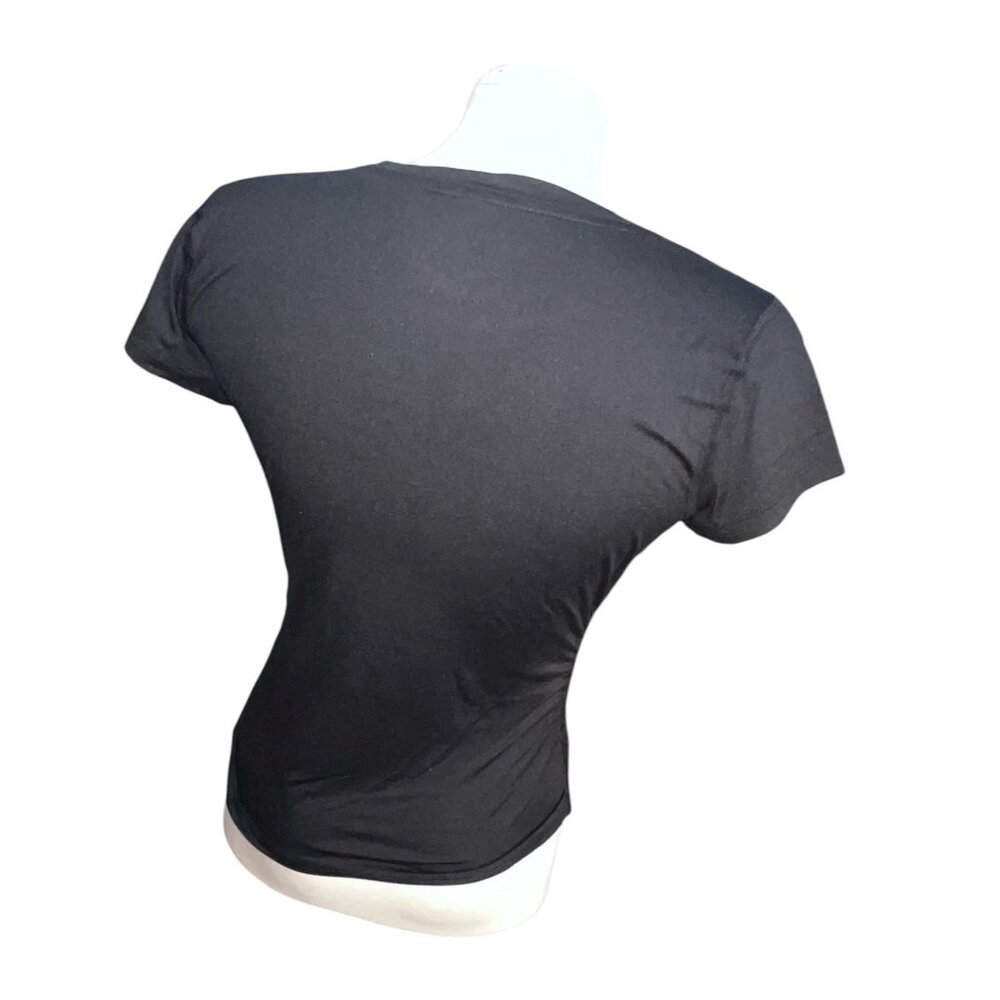 Champion Crewneck Short Sleeve Ruched Side Active Compression Top Sz Small Women - Picture 9 of 11